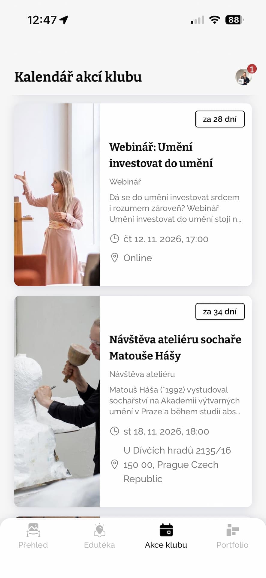 Akce klubu