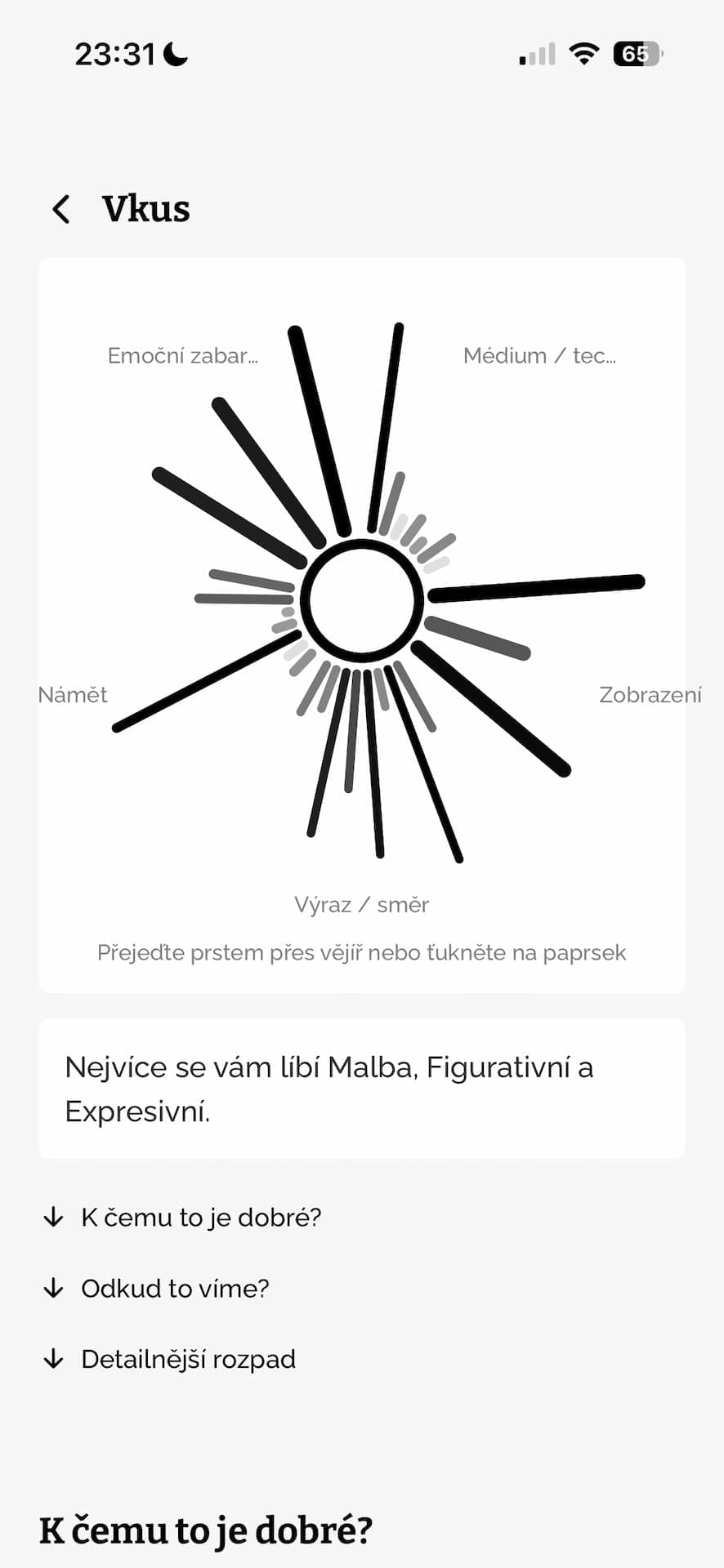 Vkus a doporučení
